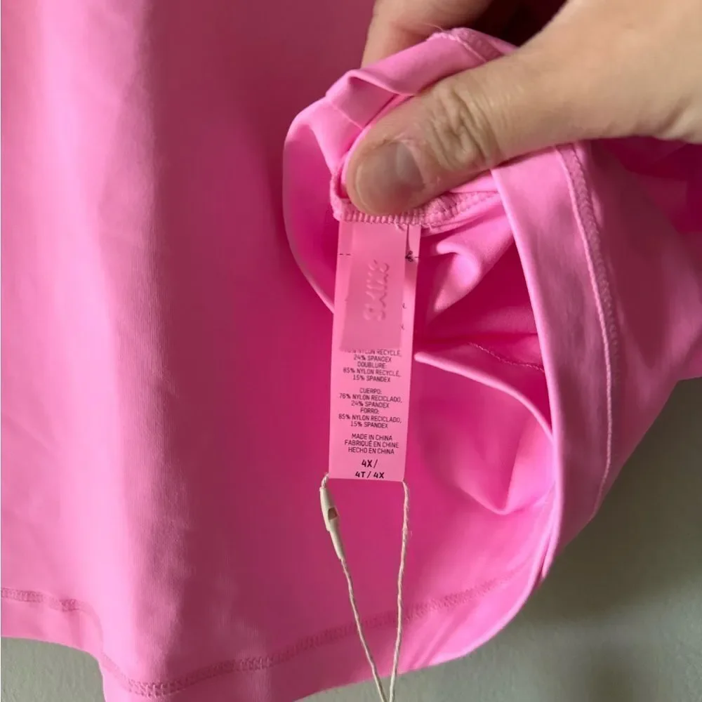 NWT Skims Swim Shirt Tee - Taffy Vibrant Pink Swim T-Shirt Size 4X